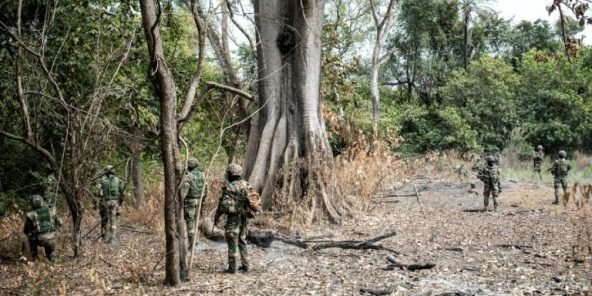 Des soldats sénégalais lors d’une opération contre le Mouvement des forces démocratiques de Casamance