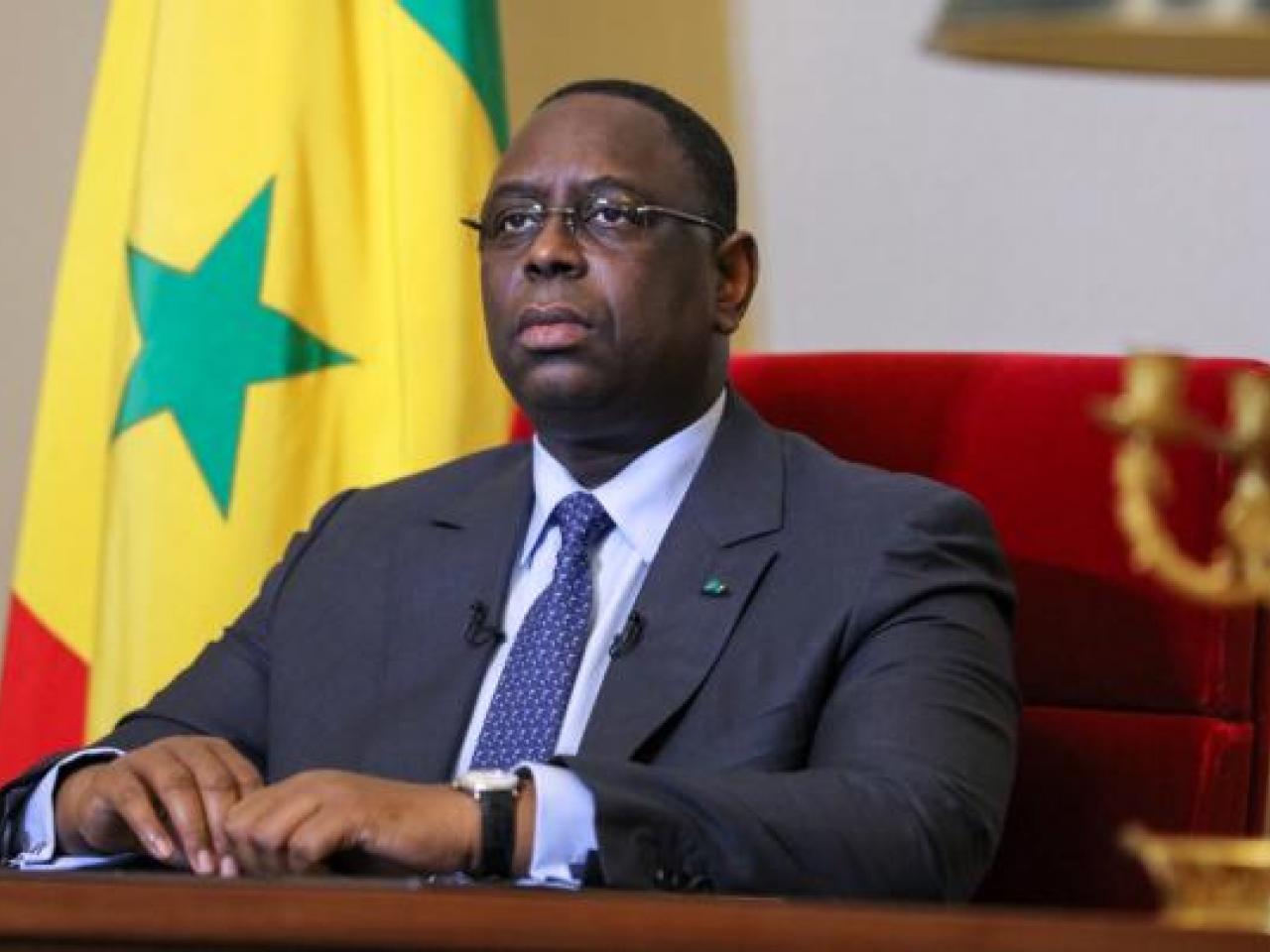 MACKY SALL PRESIDE LA POSE DE LA PREMIERE PIERRE DU MEMORIAL DE GOREE, SAMEDI