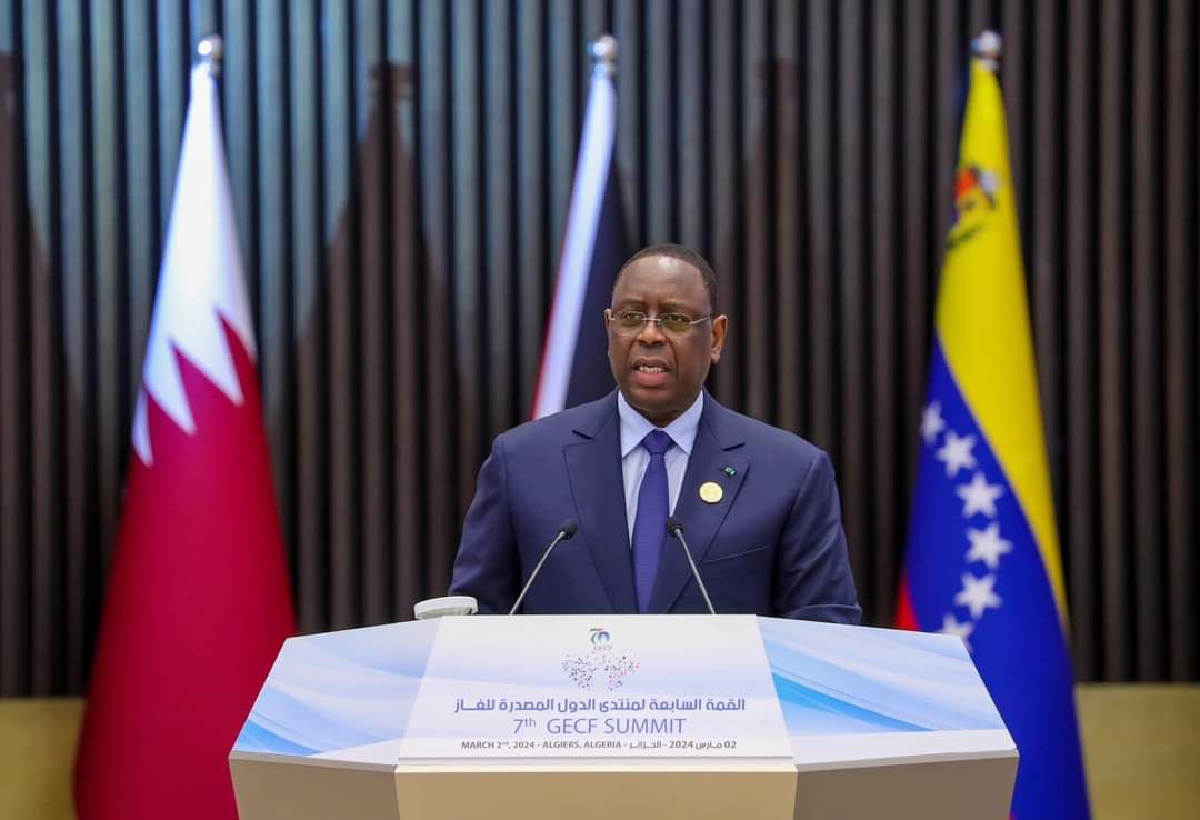 LE PRESIDENT MACKY SALL EXPRIME SA GRATITUDE SUITE A L’ADMISSION DU SENEGAL AU FORUM DES PAYS EXPORTATEURS DE GAZ