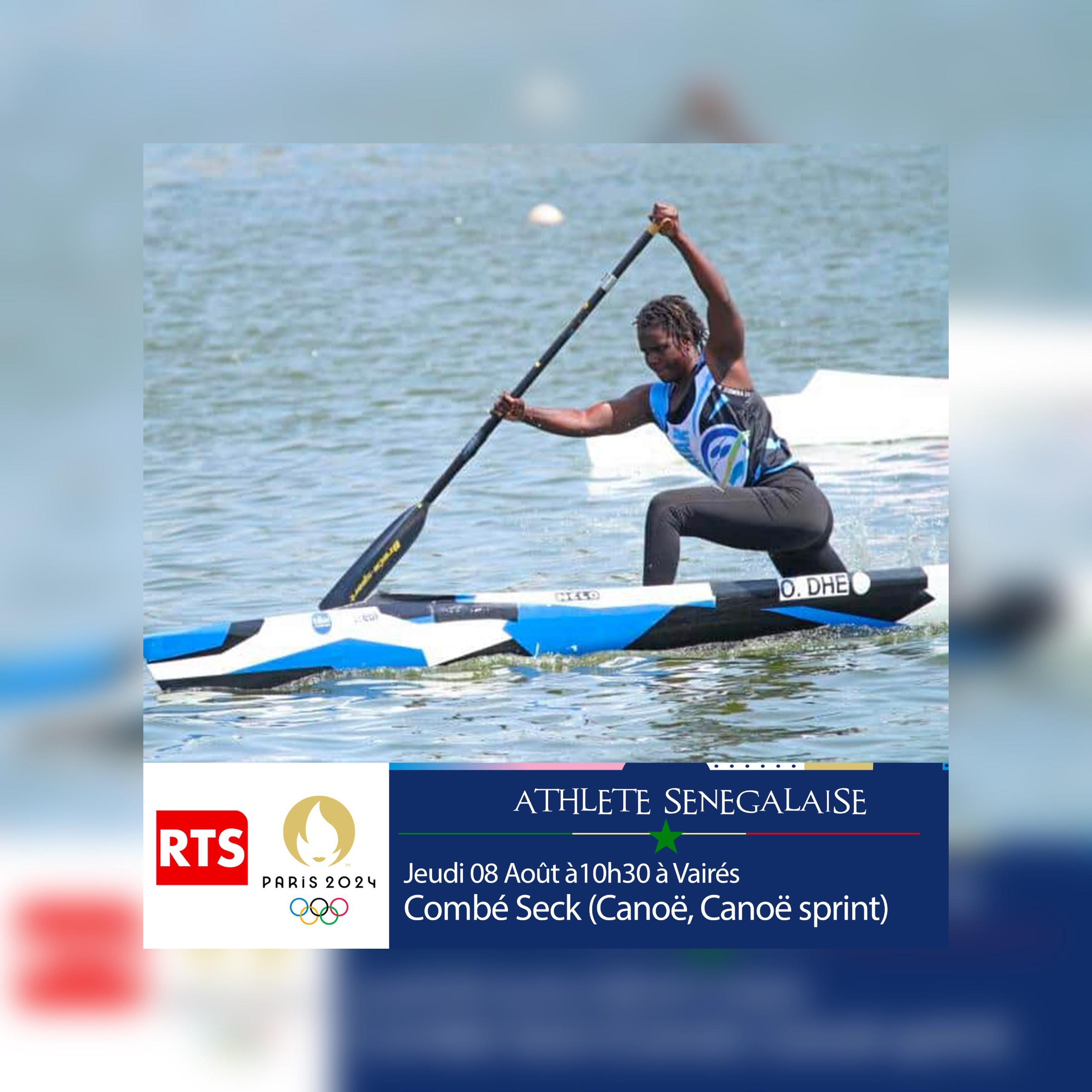 JO PARIS 2024 | COMBE SECK, DERNIÈRE REPRESENTANTE SÉNÉGALAISE, EN QUÊTE DE DEMI-FINALE EN CANOË-SPRINT