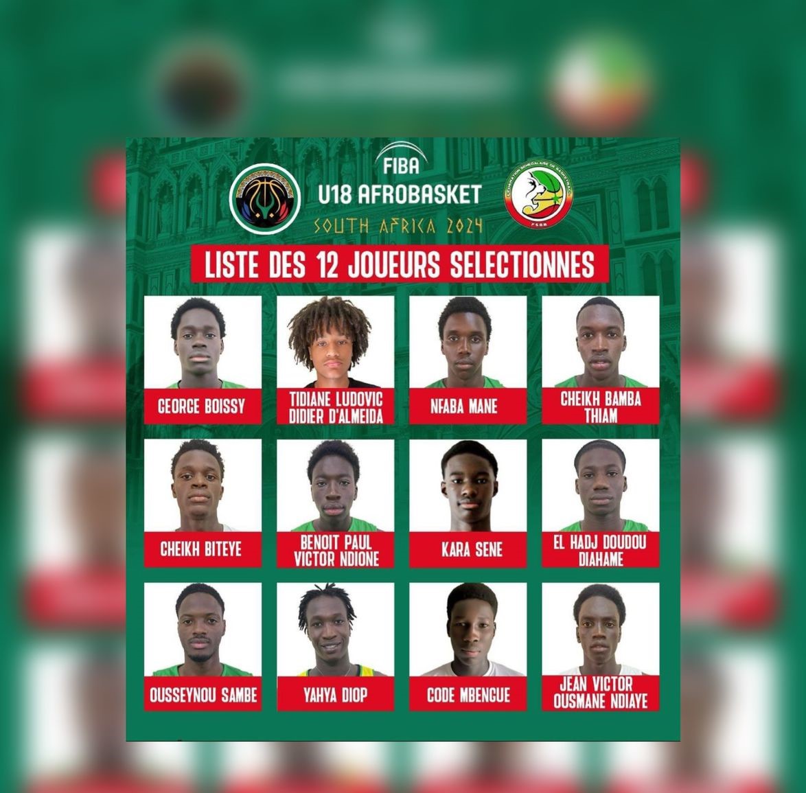 AFROBASKET U18 | LA LISTE DES LIONCEAUX RETENUS DÉVOILÉE